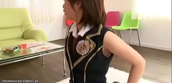  Japanese pretty teen asks to learn new positions